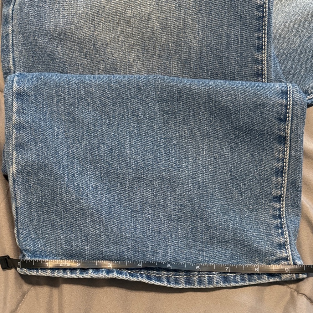 Men's Blue Jeans with Red Accent - Picture 7 of 7